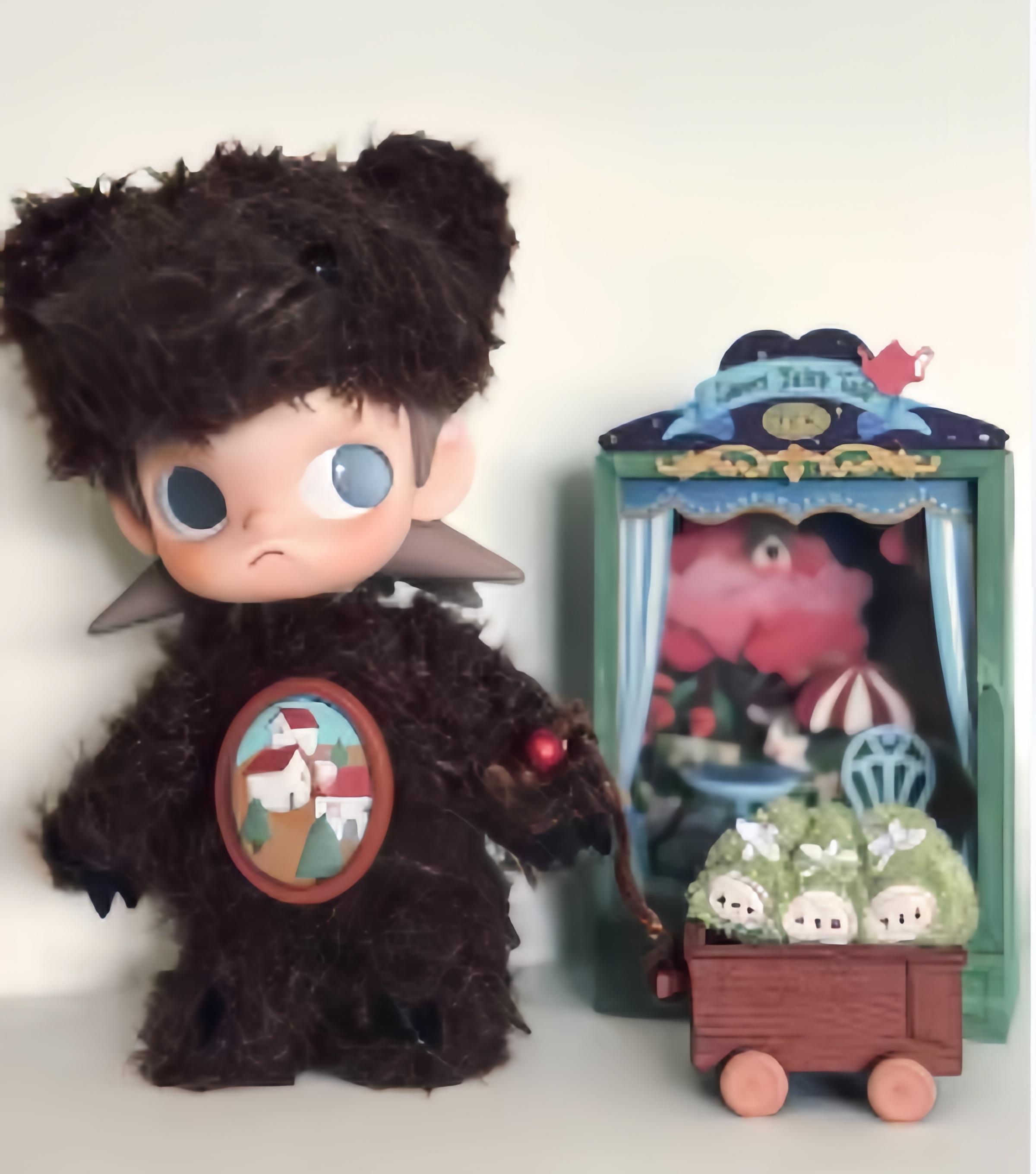 

POP MART Zsiga Место тоски 1/8 Подвижная фигурка - Милая и модная коллекционная кукла 20cm