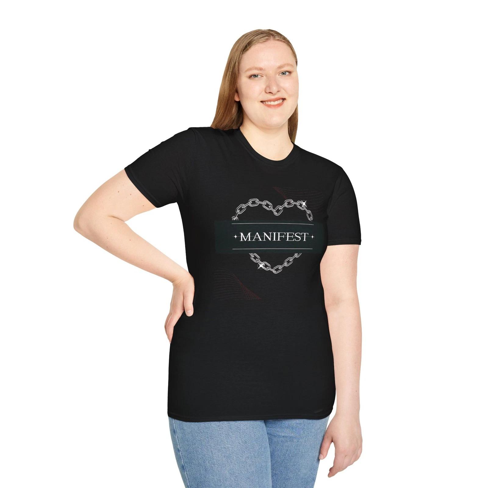 Manifest Unisex Softstyle T-Shirt, Inspirational Tee, Casual Fashion, Positive XL