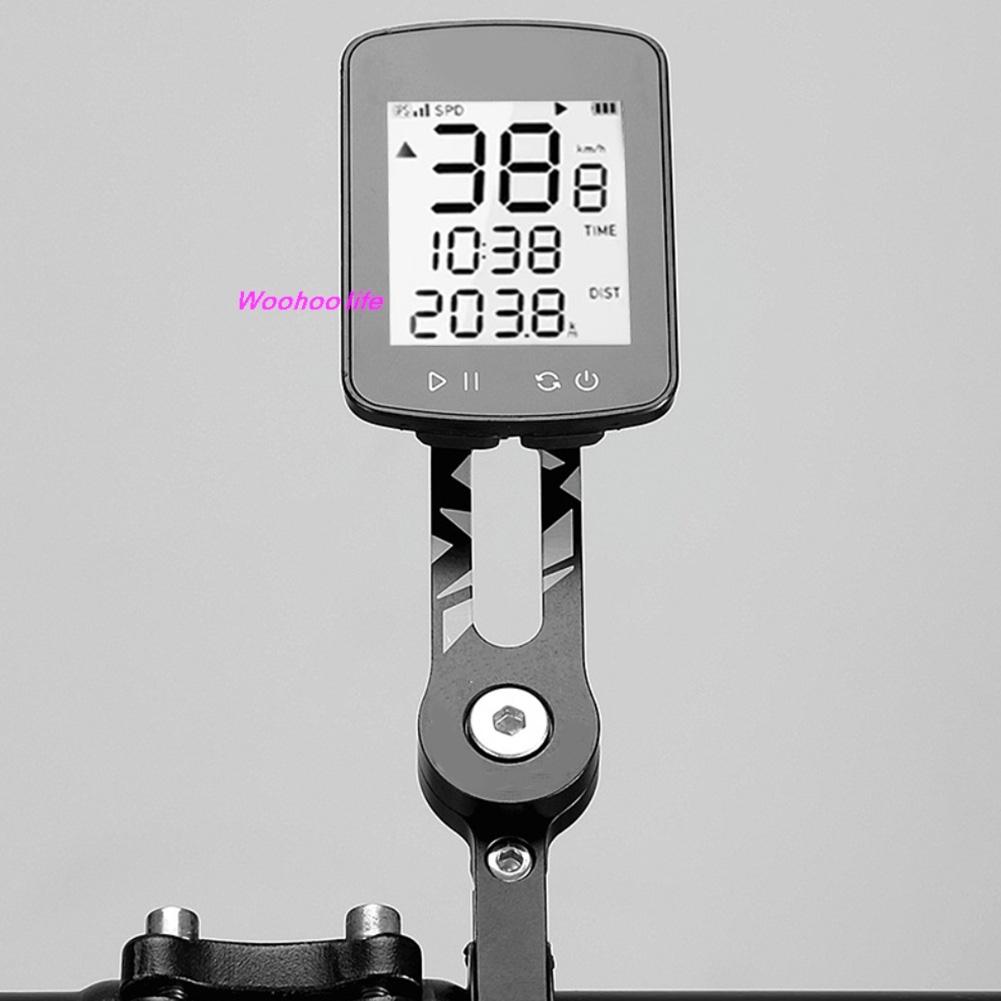 Aluminum Alloy Bike Handlebar Computer Extender Mount Adjustable 360° Rotatable Bracket for MTB Road GPS Accessories
