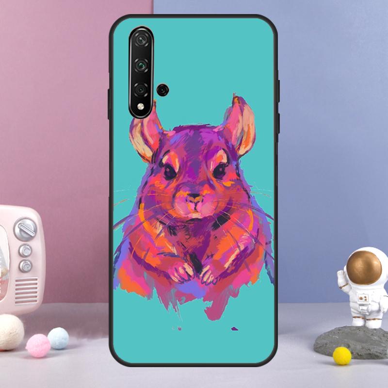 Cartoon Chinchilla For Huawei Nova 12i 12s 11i 8i 7i 9 10 SE Y60 Y61 Y70 Y72 Y73 Y90 Y91 P20 P30 P40 Lite Case