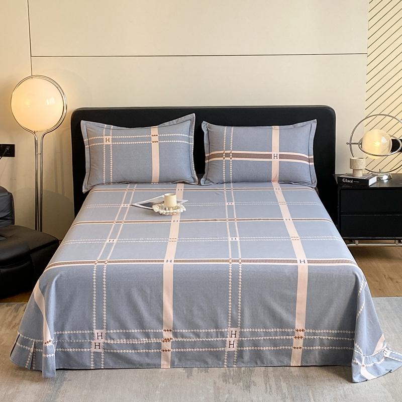 Retro Floral Pattern Bed Sheet Set 100% Cotton Bed Sheets Soft Breathable Bedspread with Pillowcases Queen Size Bedding Set