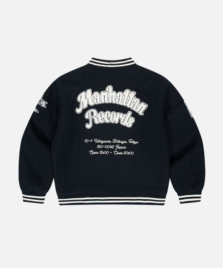 Manhattan Records Mr 45Th Varsity Jacket - Navy