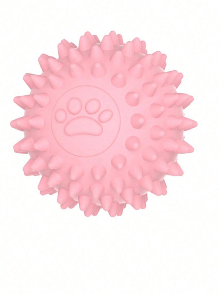 Dog Chewing Toy Interactive Rubber Ball for Small Large Dog Cat Pet Tooth Cleaning Indestructible Footprint Ball Pet Accessories