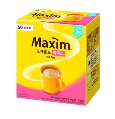 Maxim Mocha Gold Light Coffee Mix 50 Sticks – Korean Instant Coffee