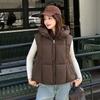 Winter Down Vest Hooded Casual Jacket Women