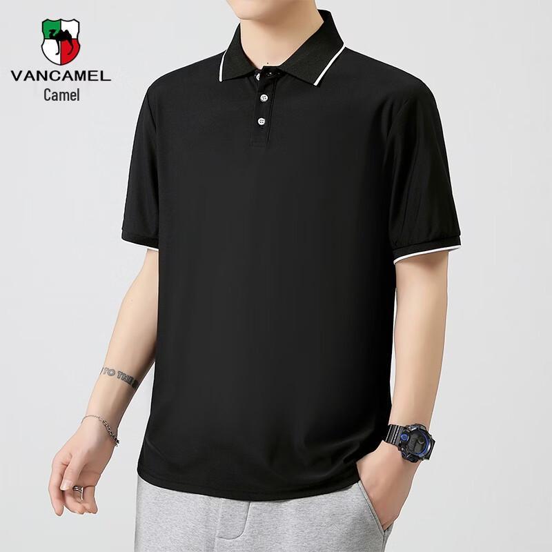 VANCAMEL Men s Polo Neck Cool-Touch Short Sleeve T-Shirt 2XL