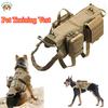 Tactical Camouflage Dog Harness Leash Set Military Training Vest for German Shepherd Malinois Working Dogs Pet Supplies