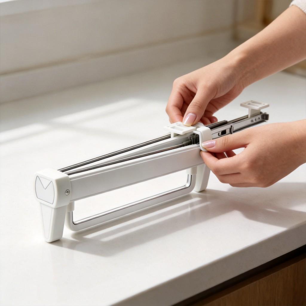 Stainless Steel Closet Sliding Pants Organizer With Aluminum Alloy Frame For Bedroom Use
