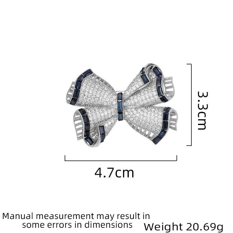 Women's Light Luxury Vintage Elegant and Fashionable Bow Brooch Versatile and Unique Design Sense Daily Accessories