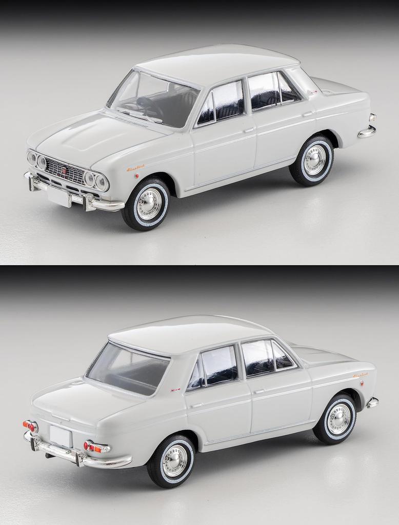 Tomytec Tomica Limited Vintage 1/64 Scale LV-205a Datsun Bluebird 4-Door 1600SSS White 1965 Model (Finished Product)