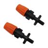 Orange Atomizing Micro Nozzle With Screw Connector Irrigation Micro Drip Fittings Watering Cooling Spray Sprinkler 10 Pcs