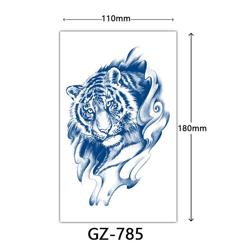 Tattoo-Aufkleber mit Fruchtsaft, Tattoo-Aufkleber mit Kräutern, semi-permanente Tattoo-Aufkleber mit englischen Buchstaben