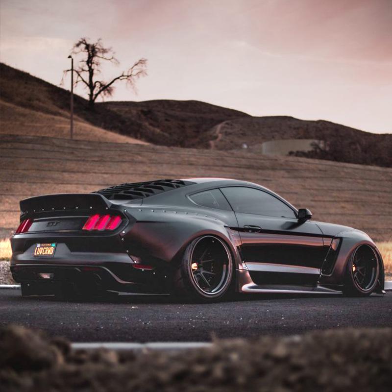 Compatible with 2015-2017 Ford Mustang: Clinched Wide Body Kit Wheel Arch Fender Spoiler.