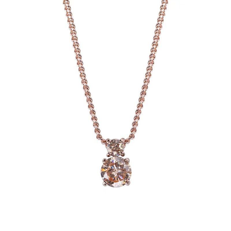 Ji Family Size Diamond Necklace Female Personality Eight Hearts Eight Arrows Zircon Clavicle Chain