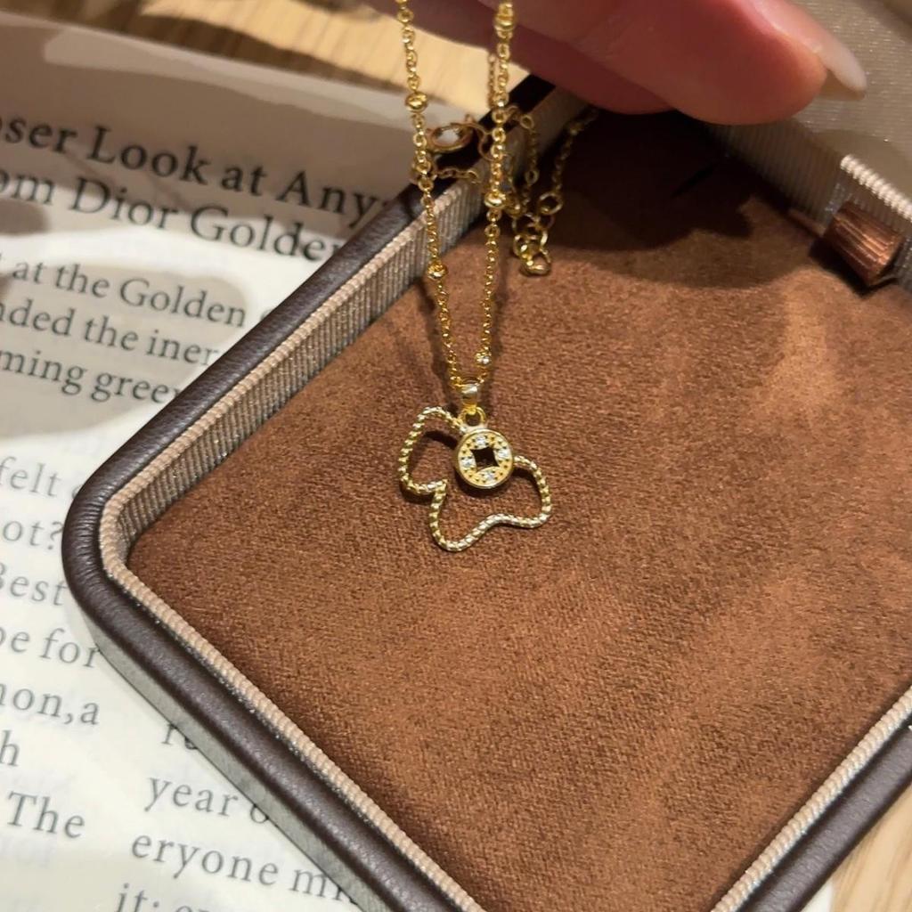 S925 Silver Full Diamond Horse Necklace for Women - Year of the Horse, High-Class Lucky Gift