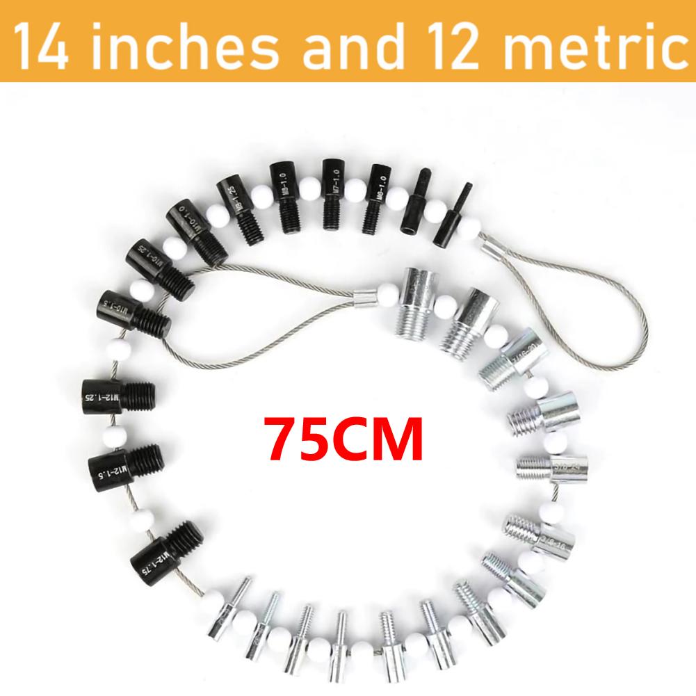 

128СМ/75СМ Универсальный калибр резьбы болта Болт 23 дюймовых и 21 метрических размеров Измерители Болт Гайка Винт Проверка резьбы Тестер резьбы