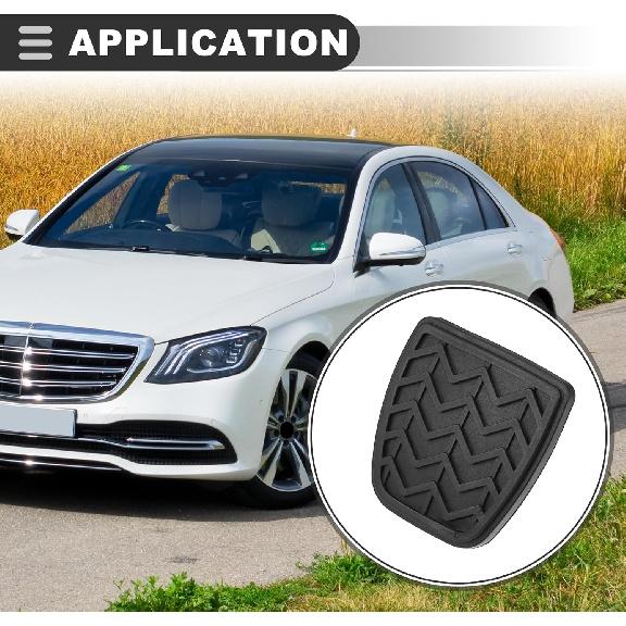 Motoforti Housse Antidérapante pour Pédale d'Embrayage et de Frein, Housse de Pédale de Voiture, Tapis de Pédale de Voiture, pour Toyota Camry 2002-2011, Caoutchouc, 31321-52010, Noir