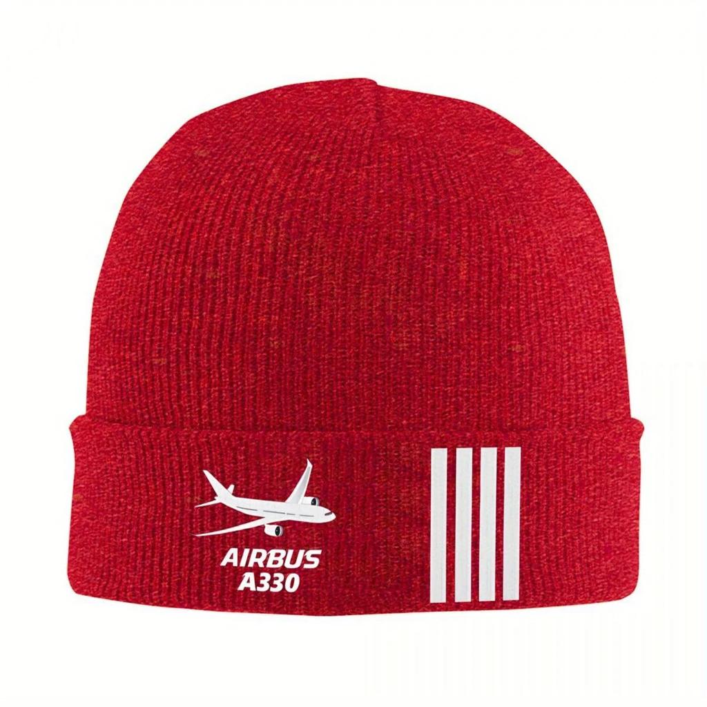 New Airbus A Captain Knitted Caps For Women Unisex Skullies Beanies Autumn Winter Hat Acrylic Airplane Hip Hop Melon Cap