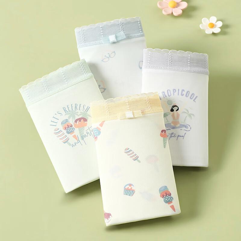 Fenteng Kean Women's Mid-Waist Briefs 4-Pack