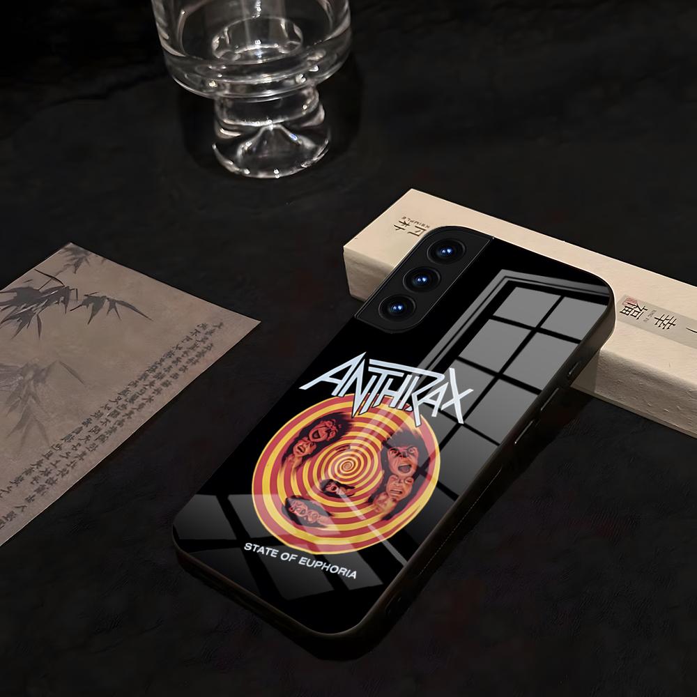 ANTHRAX Band Phone Case For Samsung S 25 26 24 23 22 21 Ultra 10 Plus A16 Pro Fe 20 Note 34 S30 Glass Shockproof