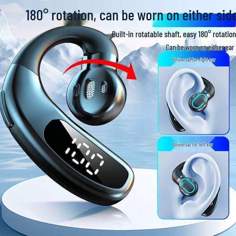 2025 Wireless Bluetooth Single Ear Hook Headphones for Driving, Compatible with Huawei, Vivo, Apple, Oppo, and Xiaomi