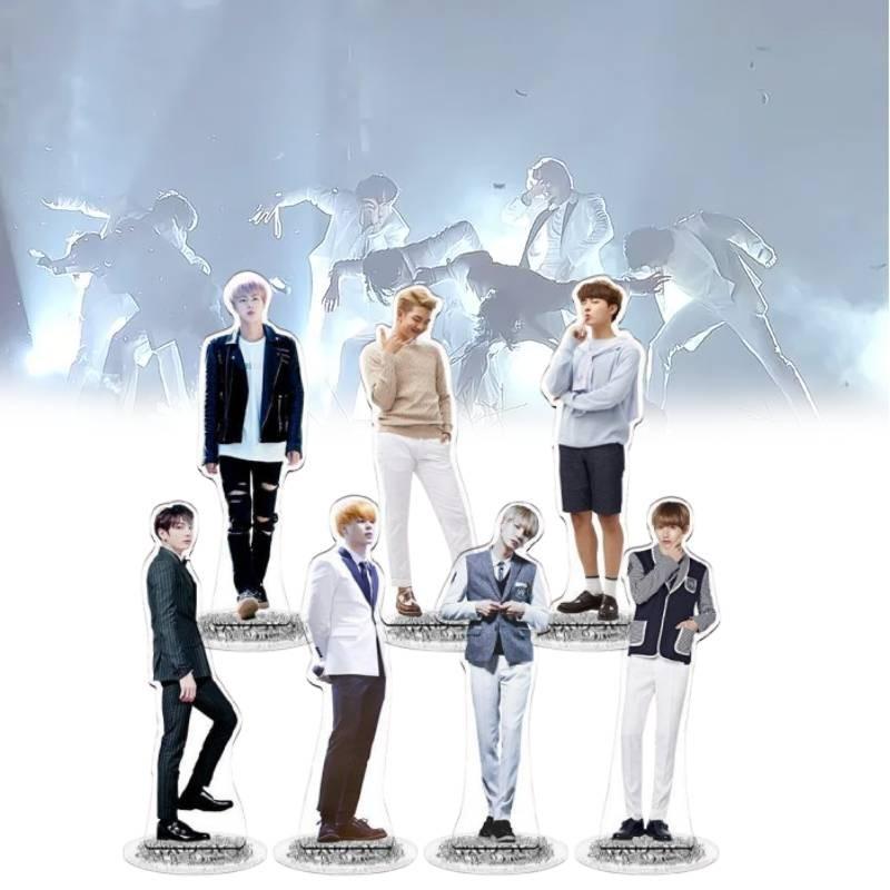 Kpop Star Bts Bangtan Boys Acrylic Stand Figure Double Side Home Table Decor