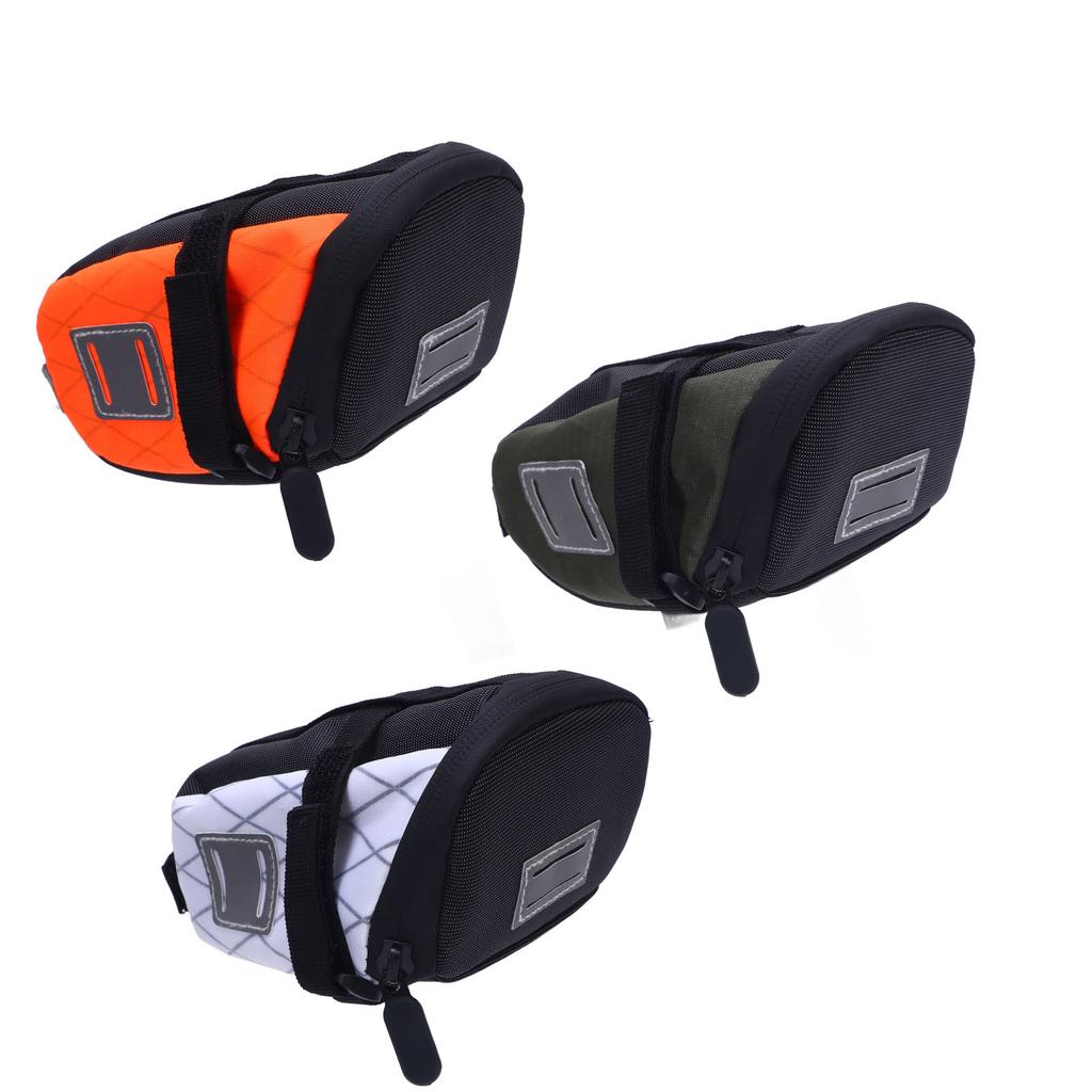 Bike Saddle Bag 1.3L Capacity Rainproof Hard Wearing Cycling Under Seat Pouch for Mountain Road Bike
