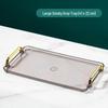 European Style Tea Tray Set with Plastic Handle and Cup Rack