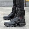 Herrenstiefel Winter Herren Kampfstiefel Taktische Stiefel Knöchel Arbeitssicherheitsschuhe Spezialkräfte Armeestiefel Herren Wasserdicht Motorradschuh