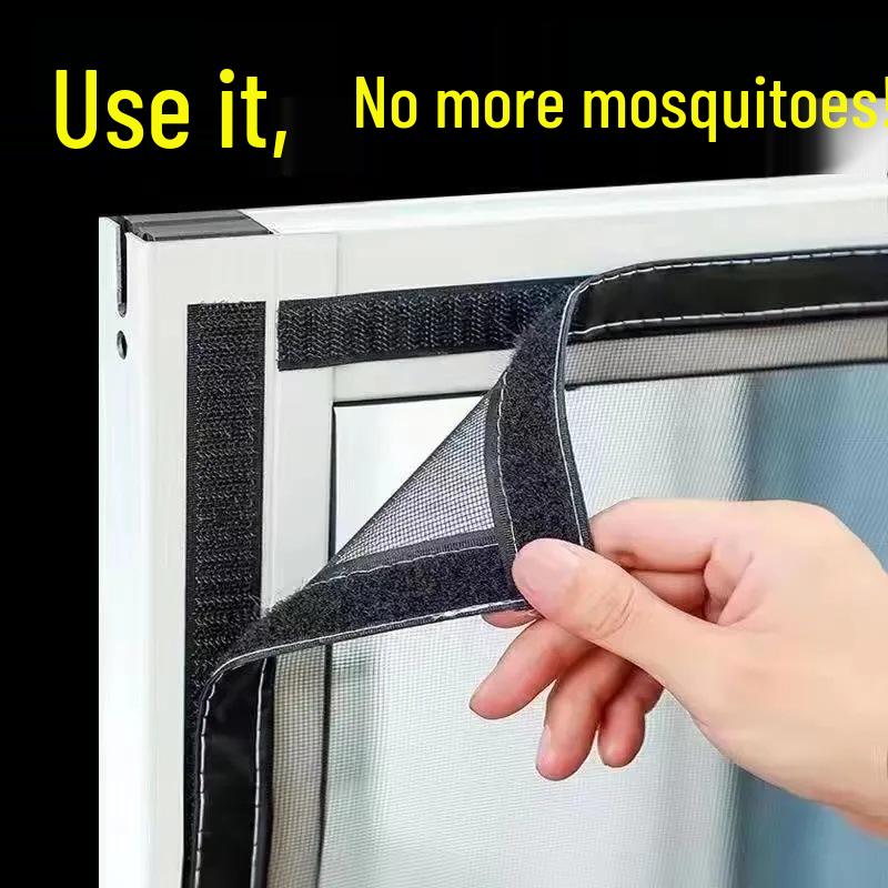 DIY Velcro Mosquito Net - Self-Adhesive Window Screen, No Drilling Required