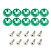 10Pcs M6 Car Modified Fasteners Fender Washer JDM Screw Gasket  Aluminum Mudguard Bumper Engine Concave Screws Car Accessories