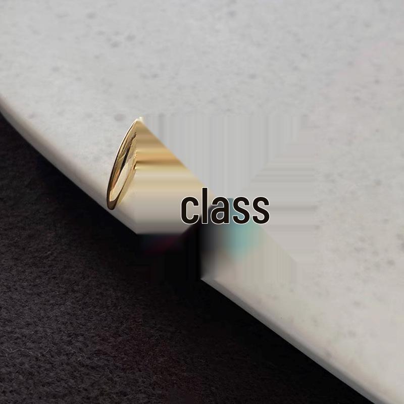 Women's High-End Metal Water Drop Stud Earrings - Unique Summer Trendy Design