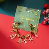 Christmas Snowflake Santa Claus Xmas Tree Snowman Bell Charms Bracelet For Women Metal Chain Bangles Party New Year Gifts