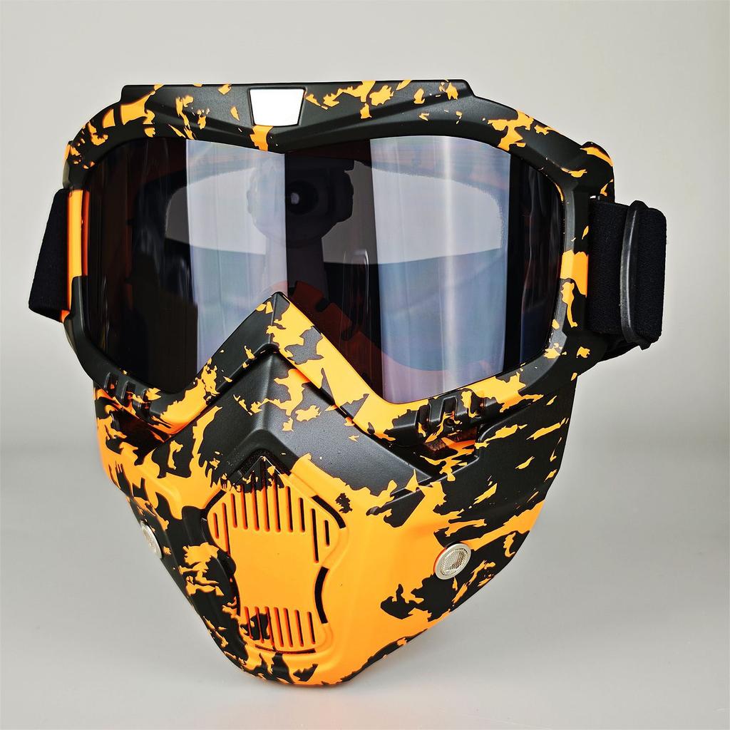 Moto Snow Goggles Mask UV400 Outdoor Riding Men's Windproof Sand Goggles Helmet Mask Mask