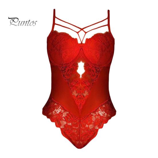 Sexy Lace Bodysuit Ultra-Thin See-Through No Pads or Underwire Elastic Material for Perfect Fit Ideal for Bedroom Daily Wear