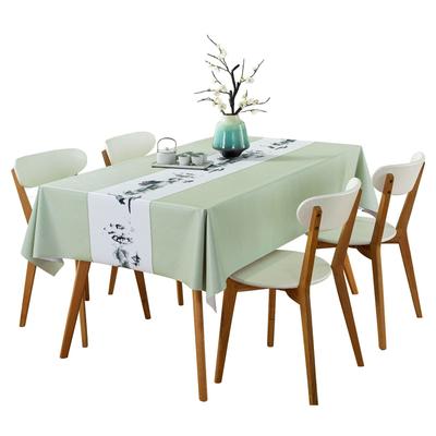 Pvc Tablecloth Waterproof, Oil-Proof And Anti-Scalding Leave-In Tablecloth Plastic Dining Table Cloth Household Chinese Coffee Table Mat