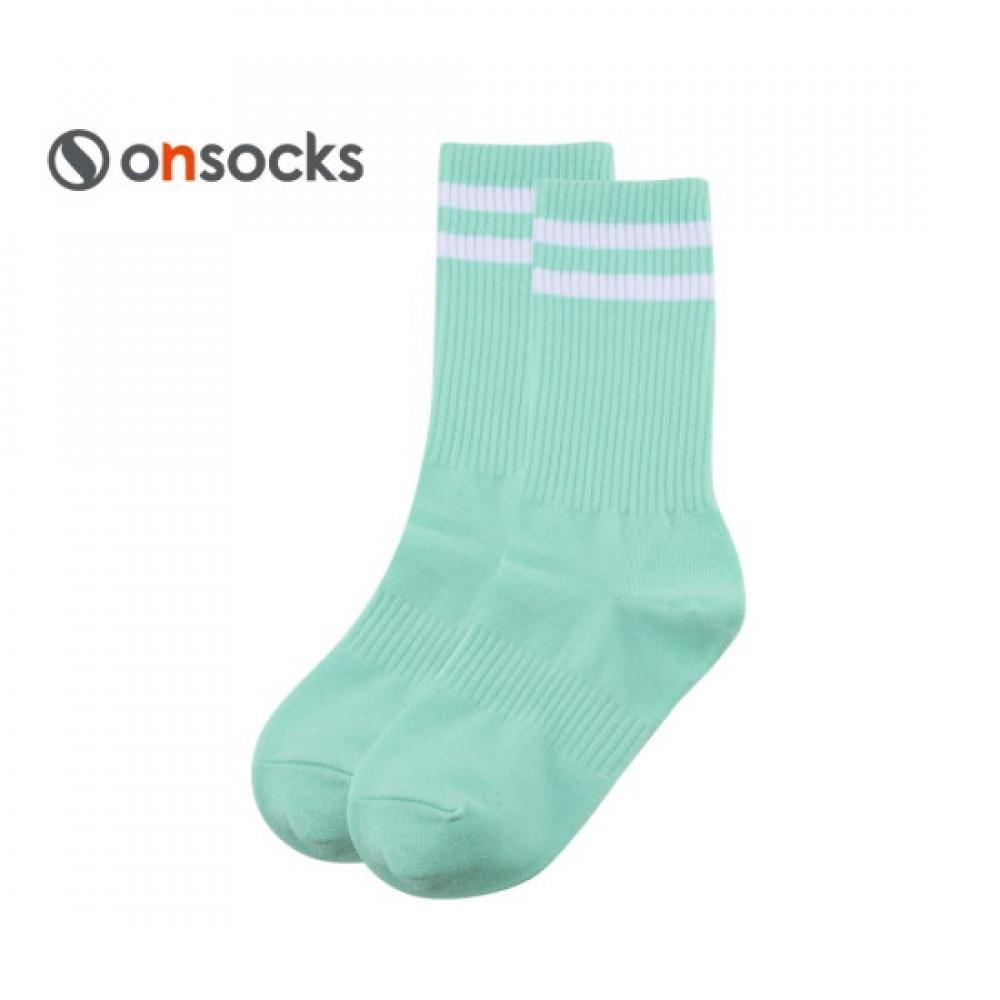 Onsol On Socks Double Stripe lOng Socks lOng+ Mint Esos2llmt
