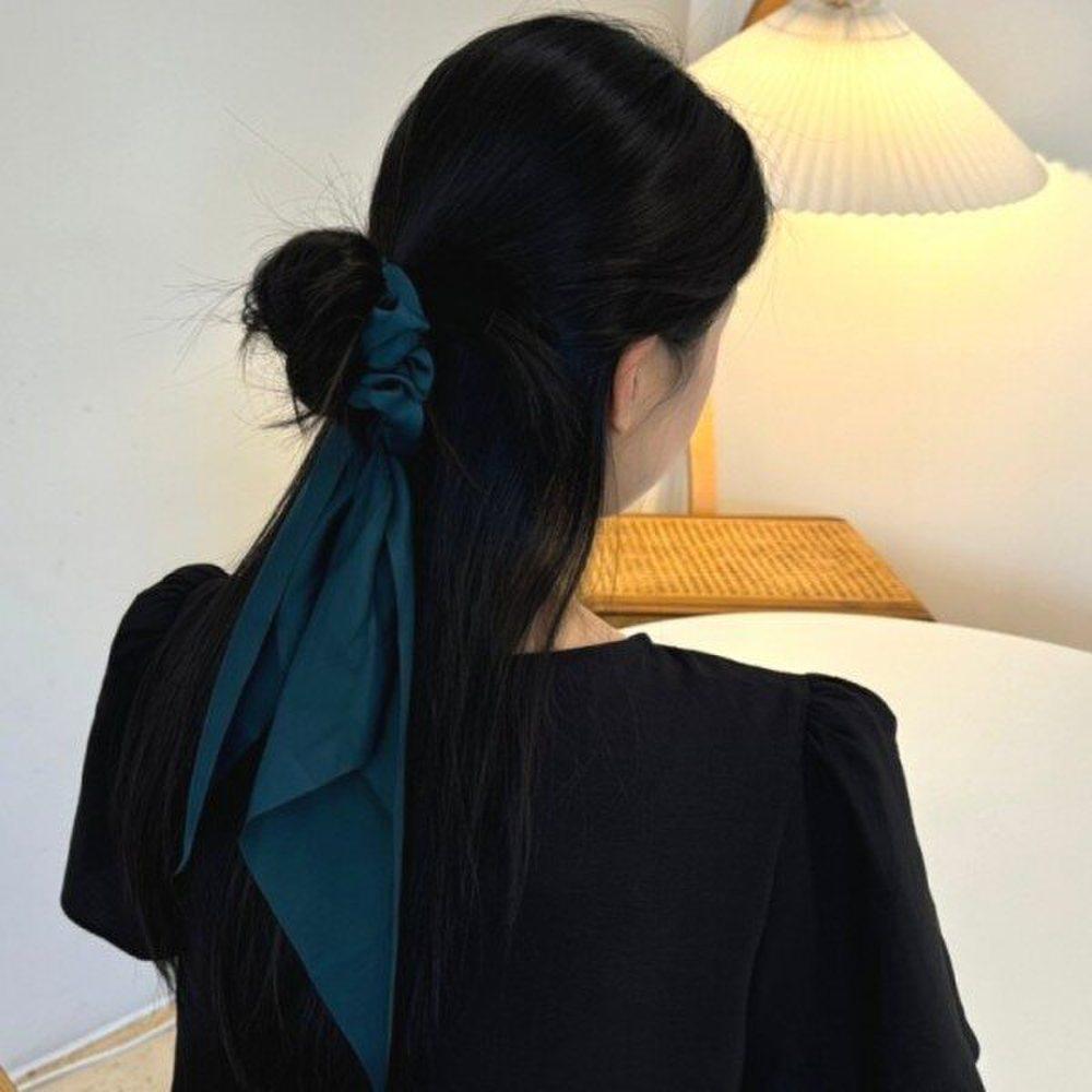 

Шарф-лента Mno Гопчанг резинка для волос темно-зеленый