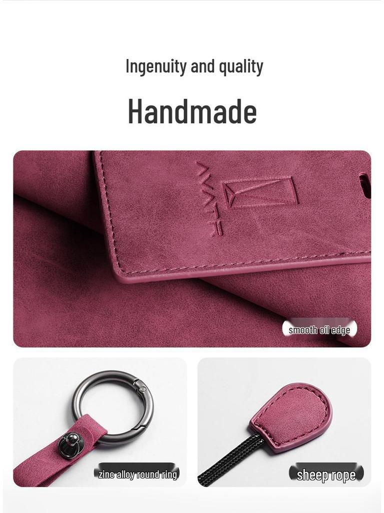 2025 Avita Key Case: Card-Style, Buckle Bag, Premium Lambskin Leather