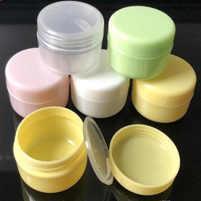 10Pcs Portable Refillable Bottles Travel Face Cream Lotion Cosmetic Container Plastic Empty Makeup Jar Box 10g 20g 30g 50g Travel Accessories