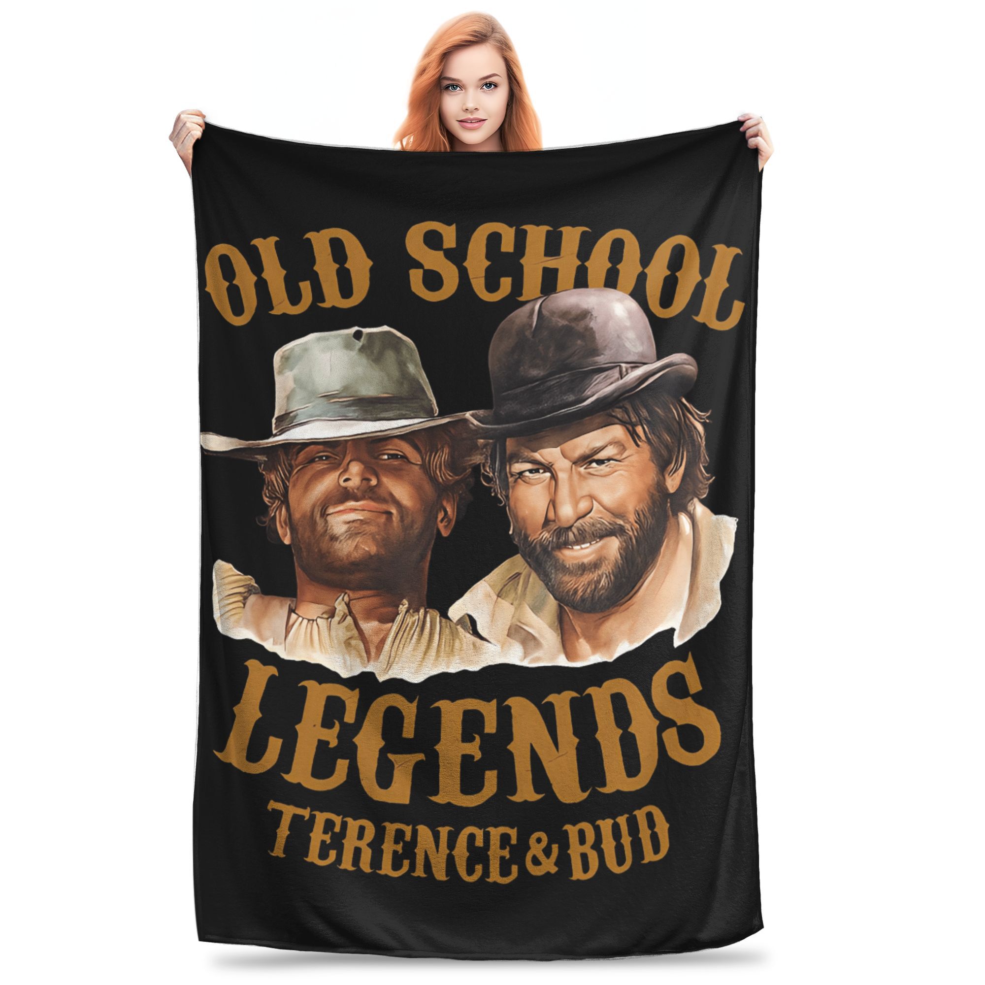 Terence Hill Bud Spencer Flannel Blanket Winter Wanted $20 Bedding Throws for Child Living Room Bedspread Sofa Bed Cover 80x120cm