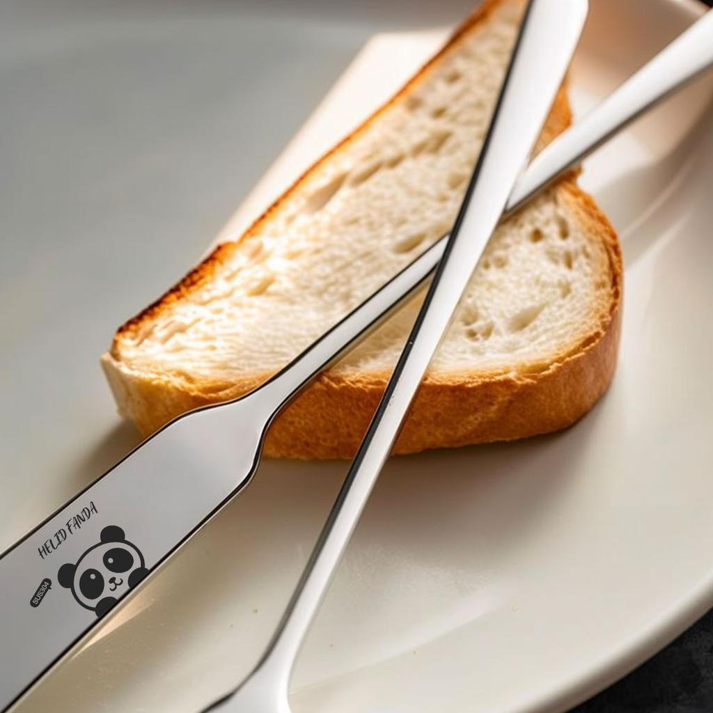 2/4pcs Cute 304 Stainless Steel Butter Knife Bread Toast Jam Spatula Spreader Long Handle Cheese Cutter Kitchen Tools