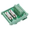 DB15-M6 DB15 DIN Rail Double Female Head Terminal Block Board Terminal Block  Equipment Wiring