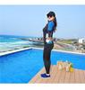 Plus Size Women's Long Sleeve Diving & Surfing Suit - Jellyfish Resistant, Slimming, Split Design, Waterproof Swimsuit with Long Pants.
