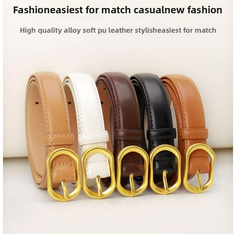 Belt for Women Designer Belts Casusl Fashion Lady Belt Black Brown White Belts for Jeans Strap for Dresses Women's Trousers Belt