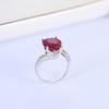 Luxury Natural Filled Ruby Ring 925 Sterling Silver Elegant Fashion Women Wedding & Banquet & Anniversary Gift