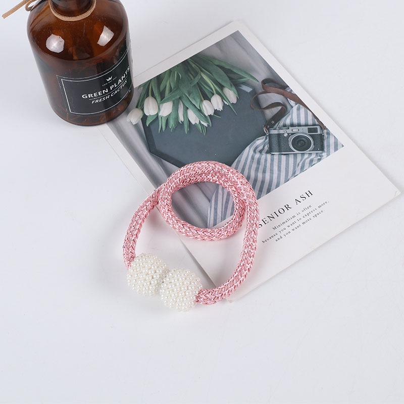 Pearl Magnetic Curtain Tieback Buckle - No-Punch Tie Rope Accessory