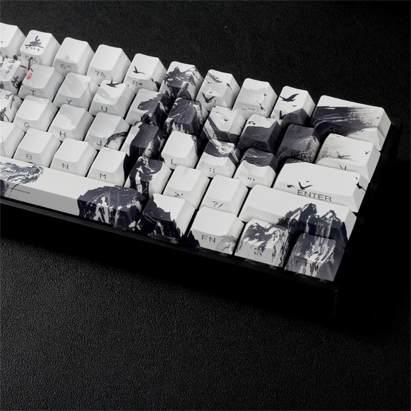 Original Profile Keycaps PBT Material Dyes Sublimations Side Print Keycap For Small Mechanical Keyboards 60% 68% Layout