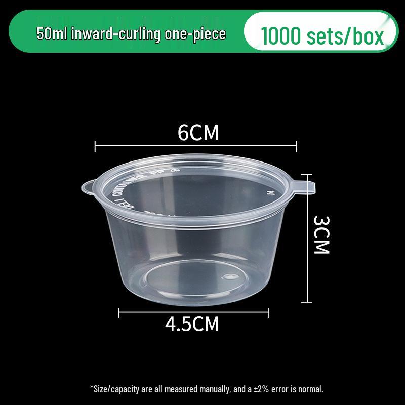 Round Disposable Sauce Cups - 25/50/100ml | Portioning & Takeaway Containers