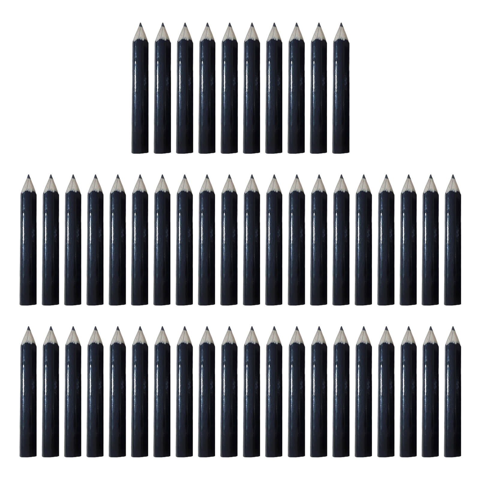 

50 шт. коротких половинных карандашей 2,4 дюйма, карандаш для гольфа, деревянный карандаш для рисования, шестигранный стержень, удобная ручка для дома, школы, офиса